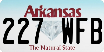 AR license plate 227WFB
