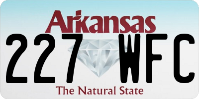 AR license plate 227WFC