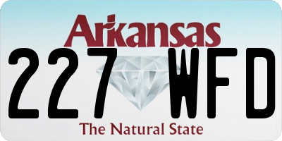 AR license plate 227WFD