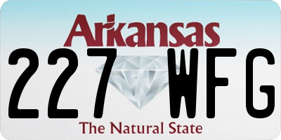 AR license plate 227WFG