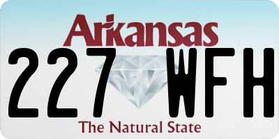 AR license plate 227WFH
