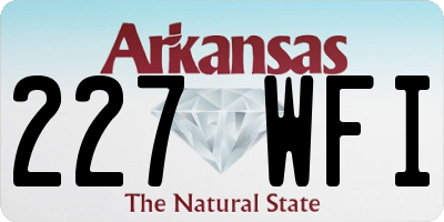 AR license plate 227WFI