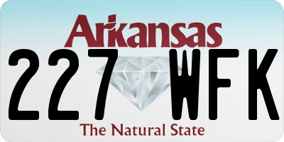 AR license plate 227WFK