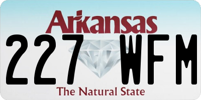 AR license plate 227WFM