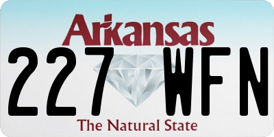 AR license plate 227WFN