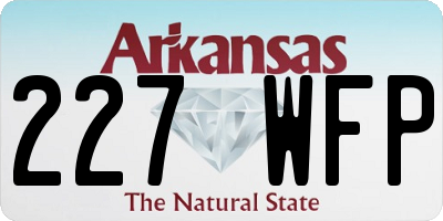 AR license plate 227WFP
