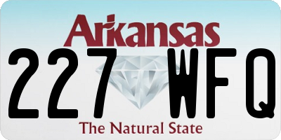 AR license plate 227WFQ