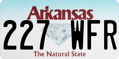 AR license plate 227WFR