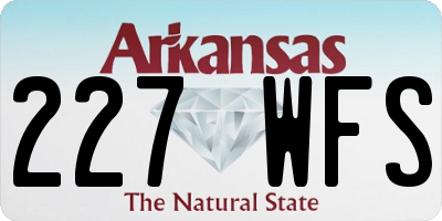 AR license plate 227WFS