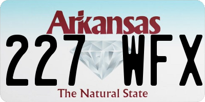 AR license plate 227WFX