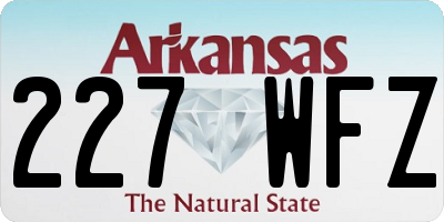 AR license plate 227WFZ