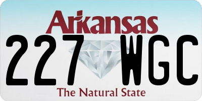 AR license plate 227WGC