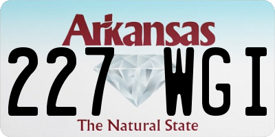 AR license plate 227WGI