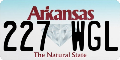 AR license plate 227WGL