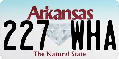 AR license plate 227WHA