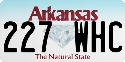 AR license plate 227WHC