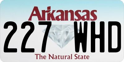 AR license plate 227WHD