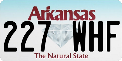 AR license plate 227WHF