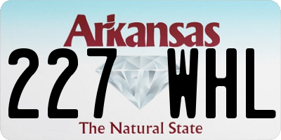 AR license plate 227WHL