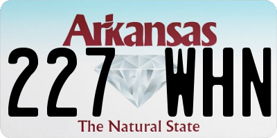 AR license plate 227WHN