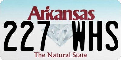 AR license plate 227WHS