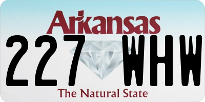 AR license plate 227WHW