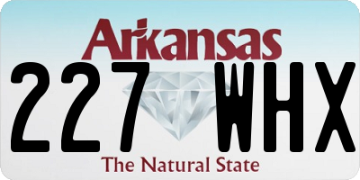 AR license plate 227WHX