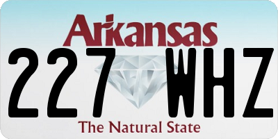 AR license plate 227WHZ