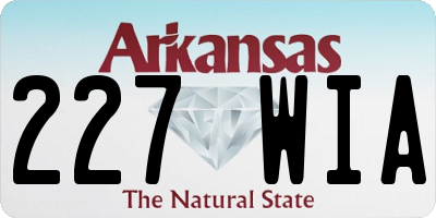AR license plate 227WIA