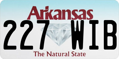 AR license plate 227WIB