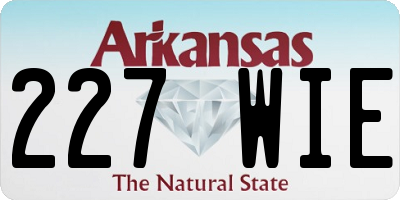 AR license plate 227WIE