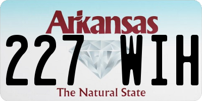 AR license plate 227WIH