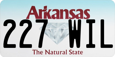 AR license plate 227WIL