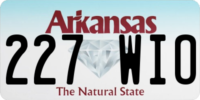 AR license plate 227WIO