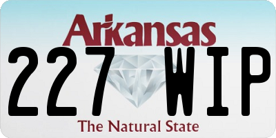 AR license plate 227WIP