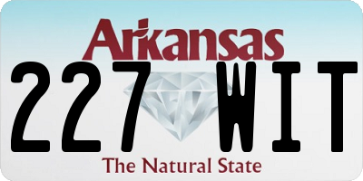 AR license plate 227WIT