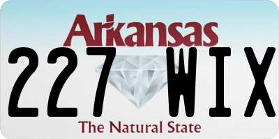 AR license plate 227WIX