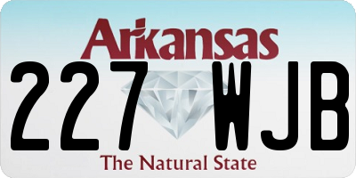 AR license plate 227WJB