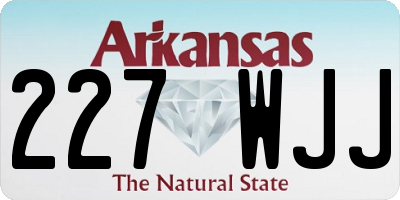 AR license plate 227WJJ