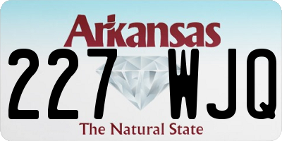 AR license plate 227WJQ