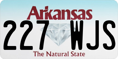 AR license plate 227WJS