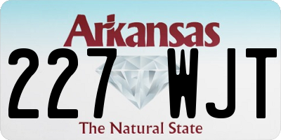 AR license plate 227WJT