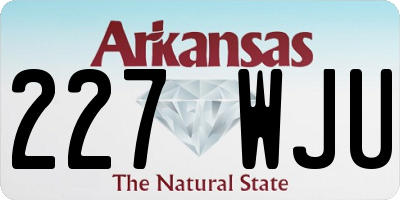 AR license plate 227WJU