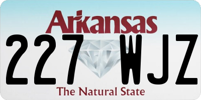 AR license plate 227WJZ