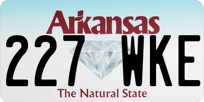 AR license plate 227WKE