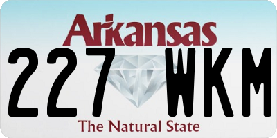 AR license plate 227WKM