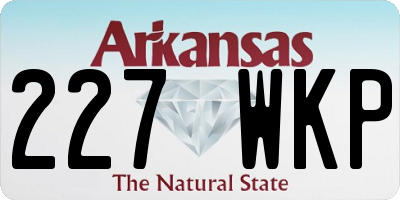 AR license plate 227WKP