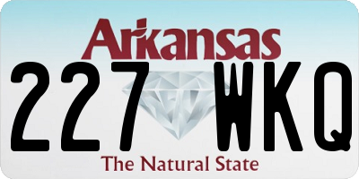 AR license plate 227WKQ