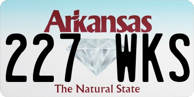 AR license plate 227WKS
