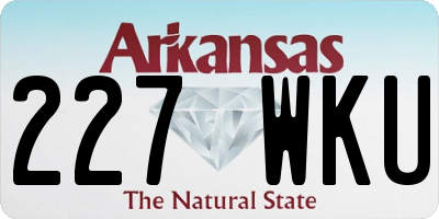 AR license plate 227WKU